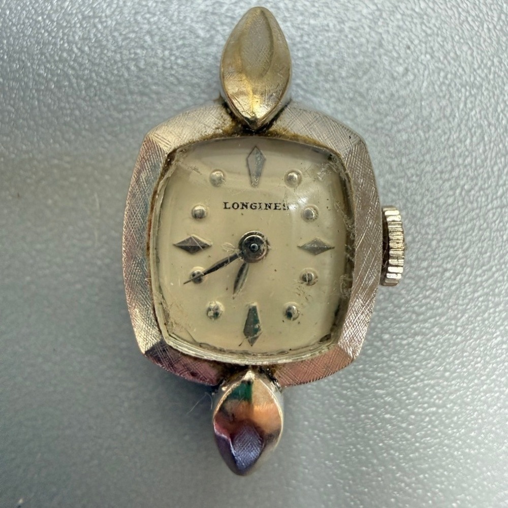 Longines 10K Gold Filled Watch Head 1" Replacement Signed 4H Club 1964 READ